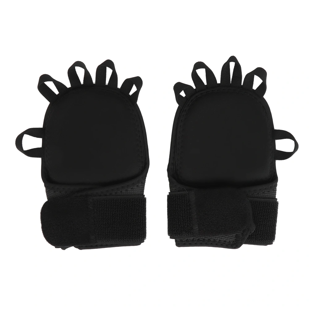 1 Pair Ventilated Gym Gloves Adjustable Sports Ventilated Weight Lifting Workout Gloves with Wrist Wrap for Men Women for Pull Up
