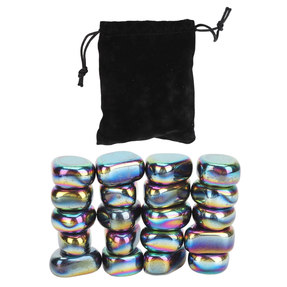 20Pcs Ferrite Putty Stones Decompression Small Size Satisfying Magnet Rock for Office Classroom