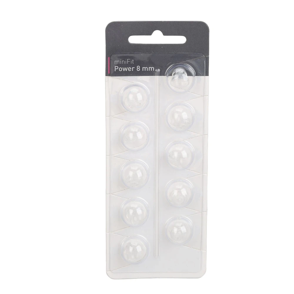 10PCS Hearing Ear Tips Higher Transparency Dual Layer Closed Comfortable Anti Static Sound Aid Domes 8mm