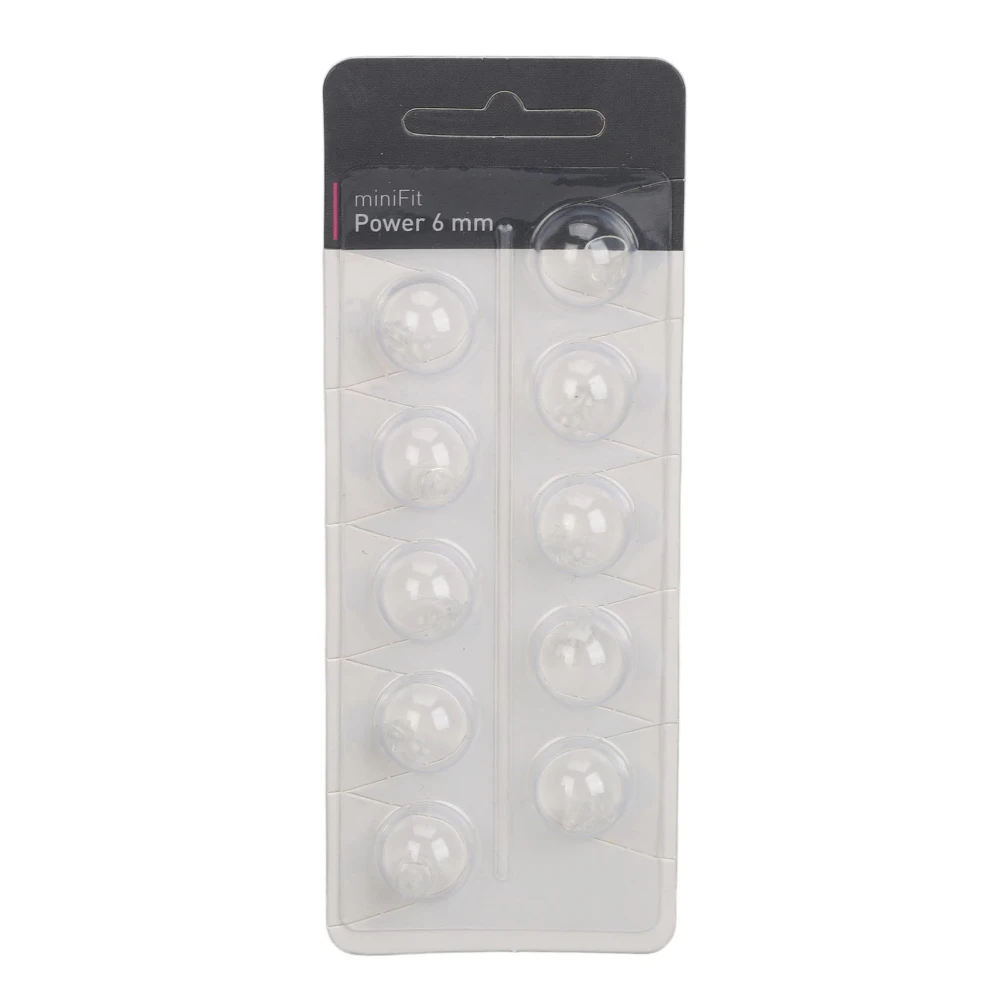 10PCS Hearing Ear Tips Higher Transparency Dual Layer Closed Comfortable Anti Static Sound Aid Domes 6mm