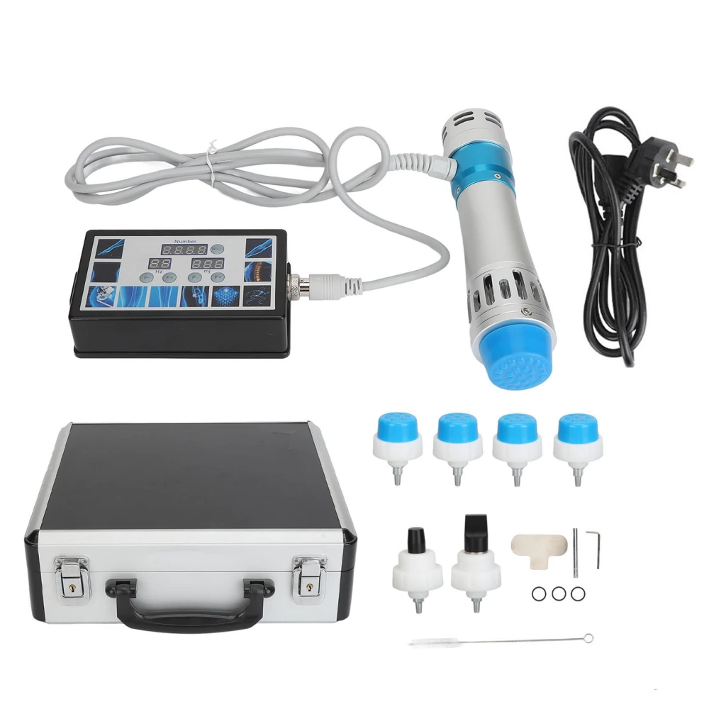 Shockwave Massager Blue Handle Portable Reduce Soreness Relieve Swelling Extracorporeal Shockwave Machine