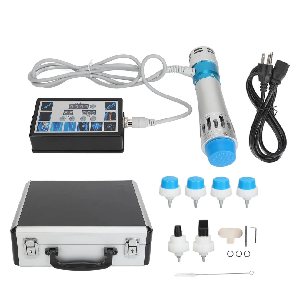 Shockwave Massager Blue Handle Portable Reduce Soreness Relieve Swelling Extracorporeal Shockwave Machine