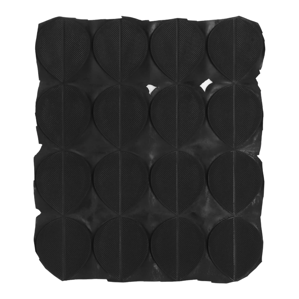 16 Pairs Shoe Sole Repair Patch Rubber Slip Resistant Wearproof Worn Heel Repair Patch for All Shoes Black
