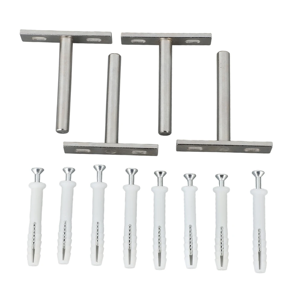 4 Sets 3inch Wall Mount Shelf Brackets Metal Heavy Duty Shelf Brackets for Wooden Shelves