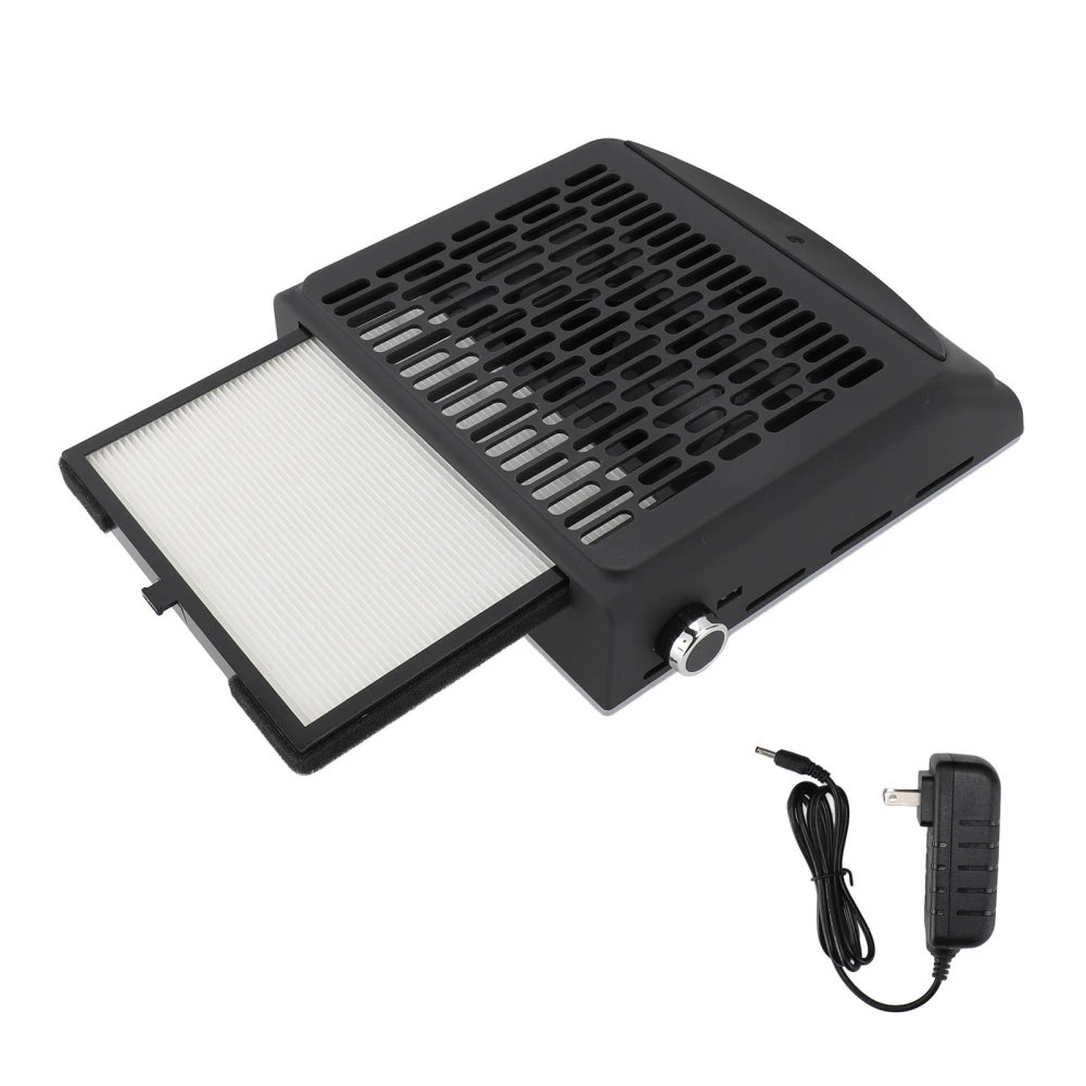 Nail Dust Collector with Strong Suction 100W High Power Removable Filter Easy to Clean Nail Dust Vacuum Machine US Plug