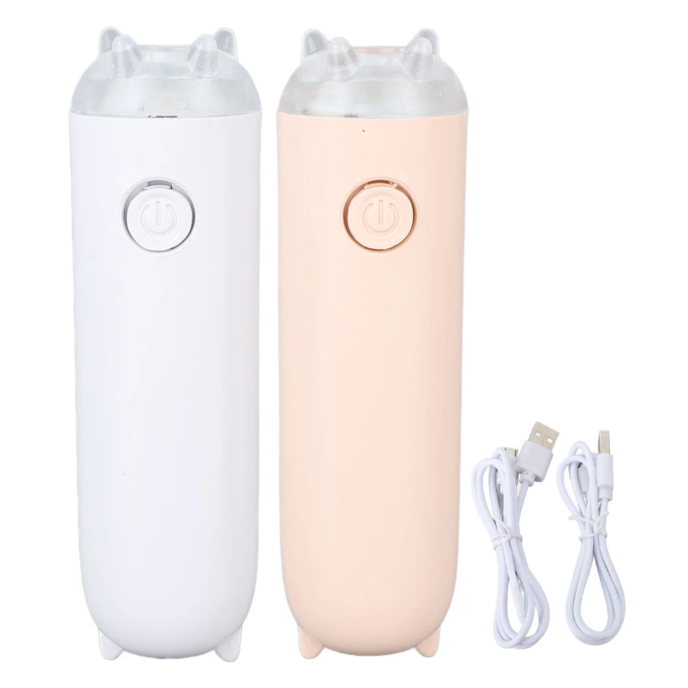 2pcs Portable Nail Curing Lamp USB Rechargeable Handheld Nail Polish Drying Lamp for Home Travel Use