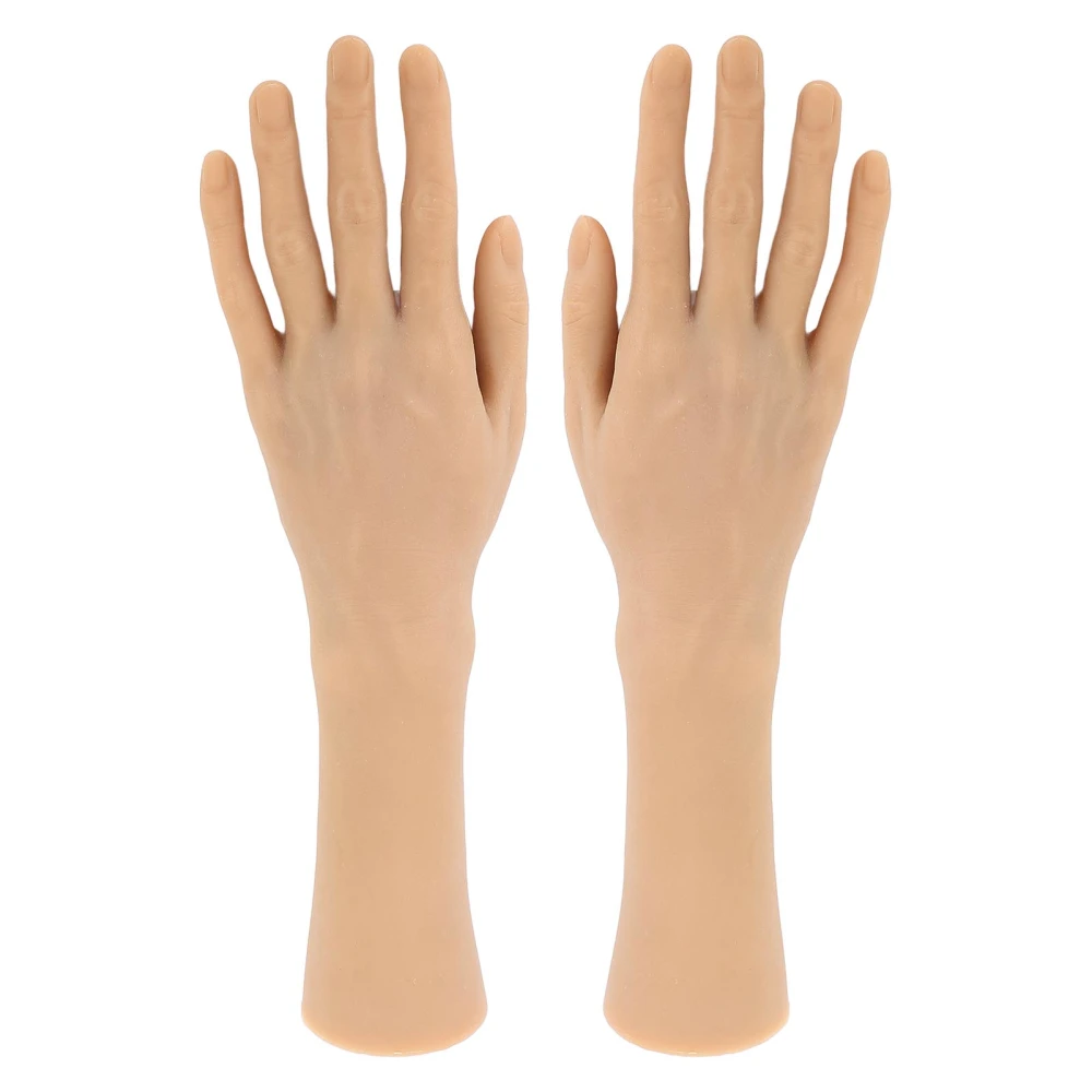 1 Pair Male Hand Model High Simulated Male Mannequin Hands for Tattoo Practice Watch Bracelet Display Filming