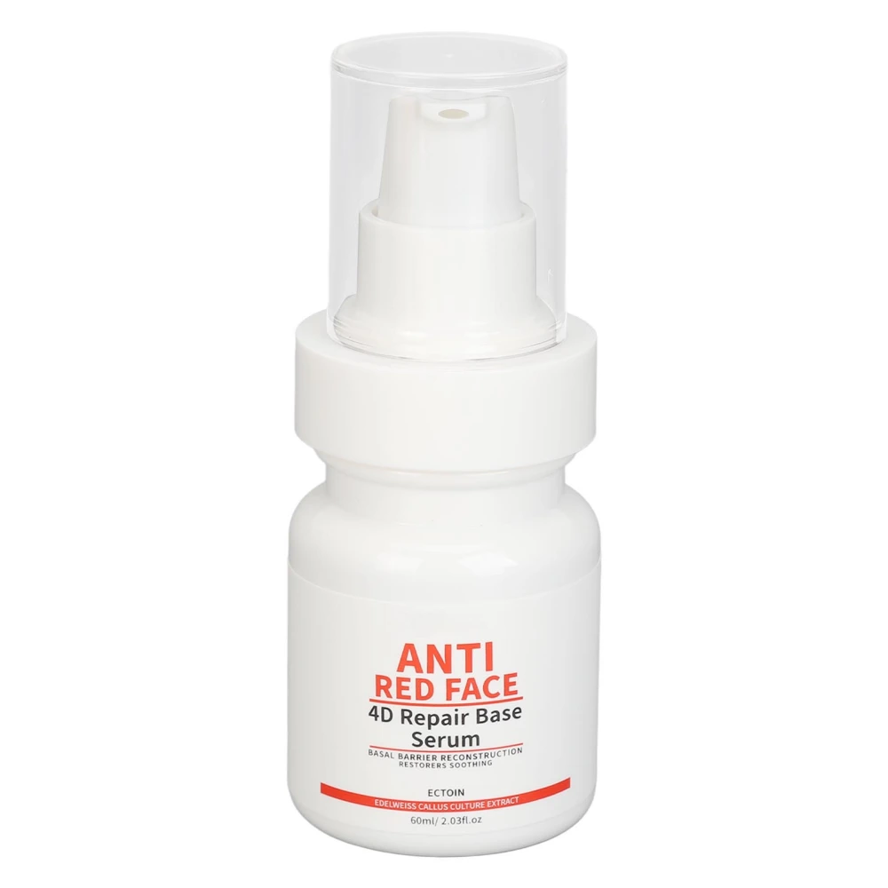 Anti Red Face 4D Repair Base Serum Moisturizing Repairs Skin Barrier Facial Redness Reducer Serum for Sensitive Skin 60ml