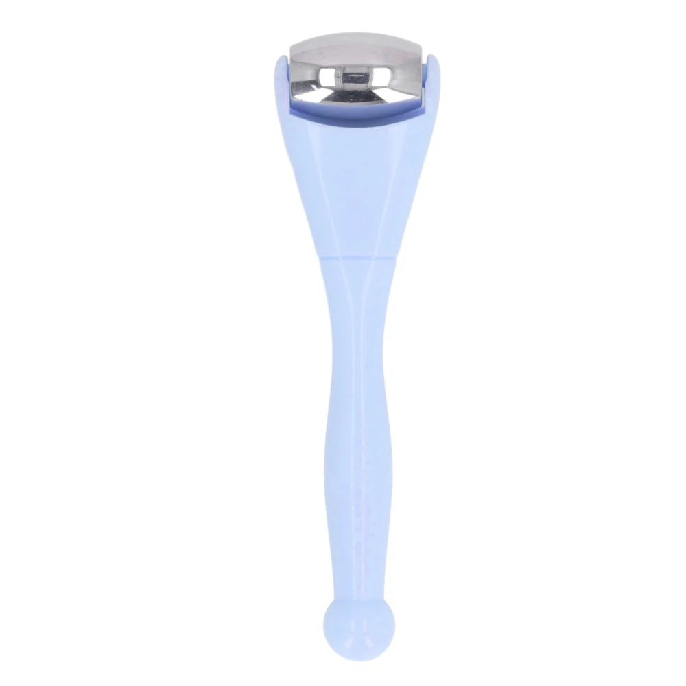 Eye Cream Ice Roller Soothe Stainless Steel Multi Functional Dual Head Bowling Ball Shape Massaging Facial Ice Roller for Skin Irritation Blue
