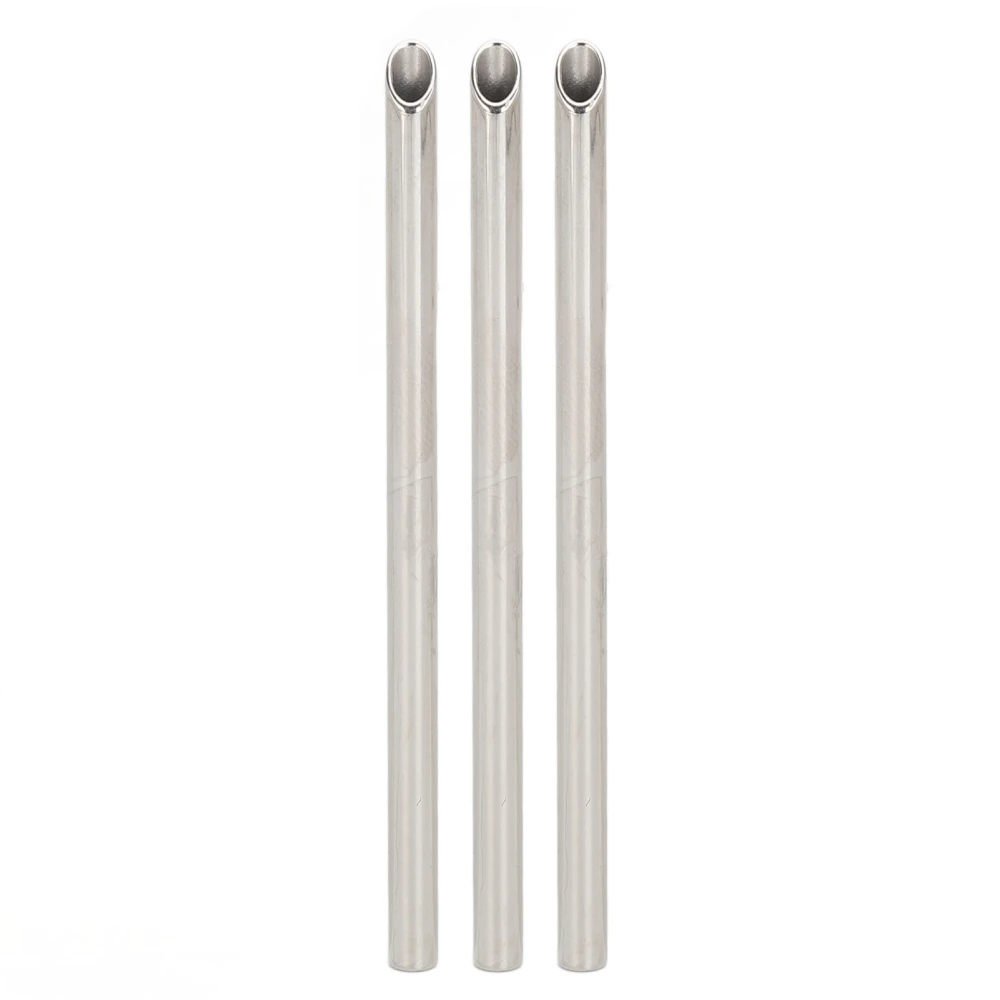 3Pcs Receiving Tubes Medical Grade Stainless Steel Holding Piercing Tool for Ear Body Nose Lip Navel for Piercing Needle 4mm/0.2in