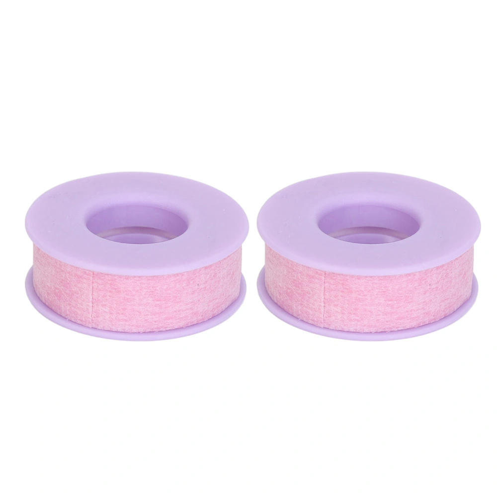 2pcs Lash Tape Breathable Easy to Tear Soft Thin Adhesive Eyelash Extension Tape for Makeup Salon Home Purple