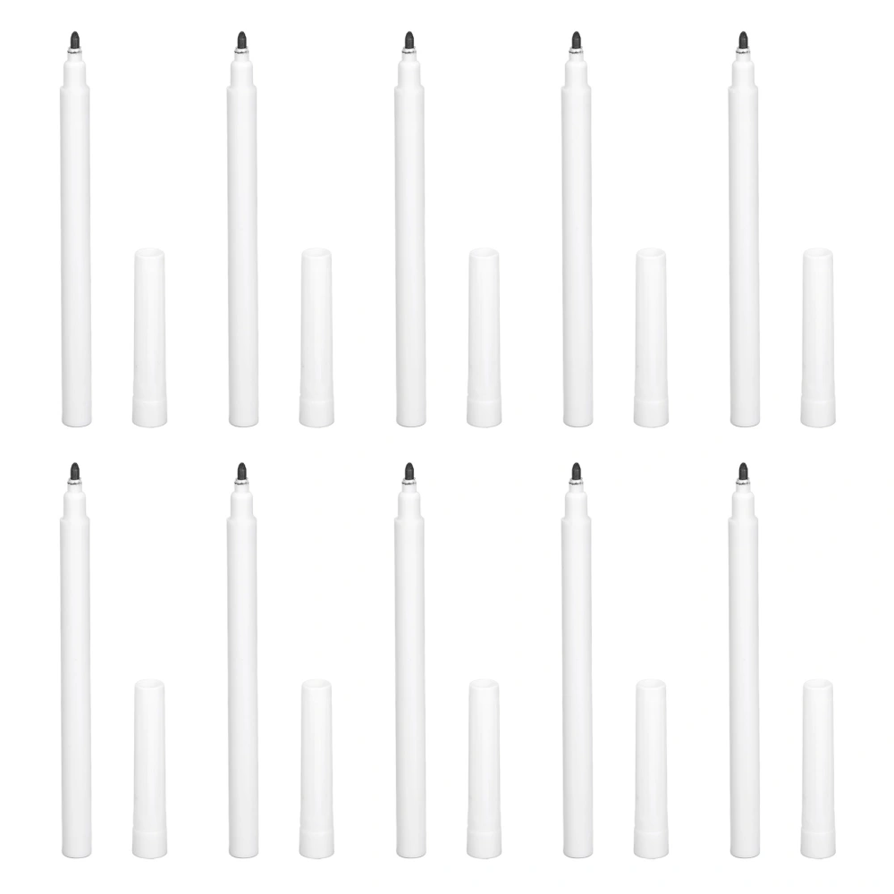 10PCS Body Marker Pen Microblading Makeup Marking Pen for Tattoo Auxiliary Positioning Skin Painting Liquid 10ml Total Black