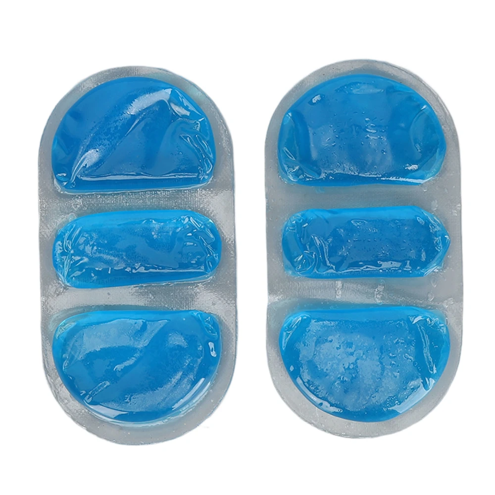 2Pcs Gel Ice Pack Reusable Hot Cold Compress Discomfort Relief Ice Pack for Home Outdoor Blue