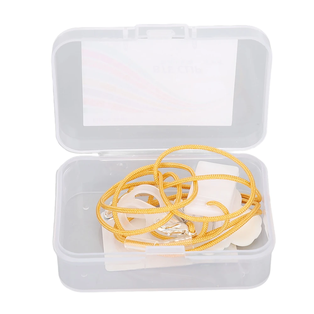 Sound Aid Lanyard Pineapple Shaped Clip Rope Prevent Loss Nylon Sound Aid Clamp Holder for Children Elderly Dual Ear