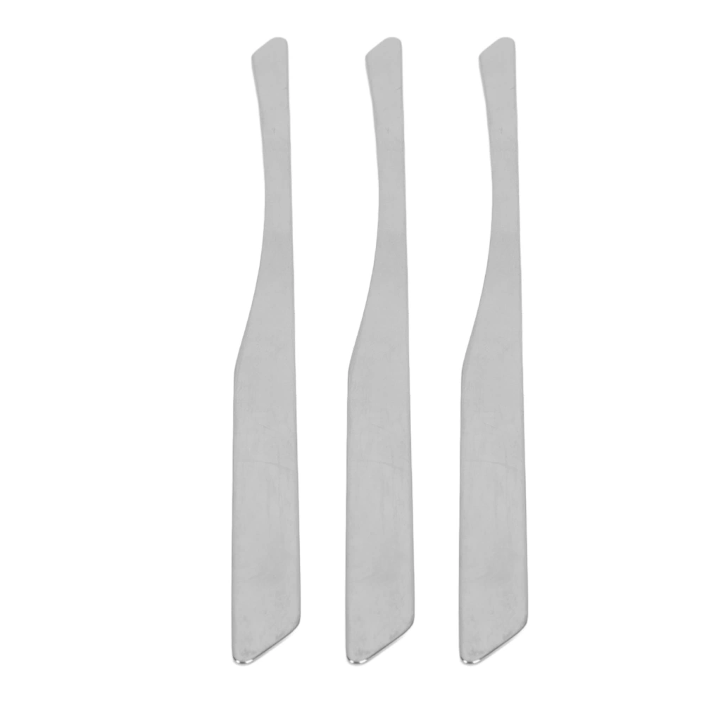 3Pcs Metal Makeup Spatulas Stainless Steel Double Head Mini Makeup Cosmetic Spatula for Mixing Foundation
