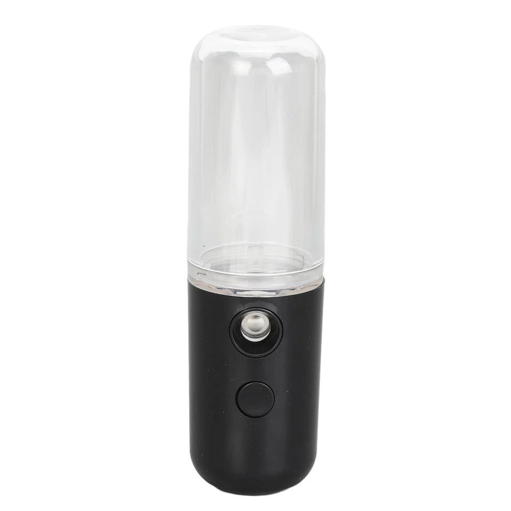 Face Nano Mist Sprayer Portable USB Charging Moisturizing Mister Hydrator for Home black