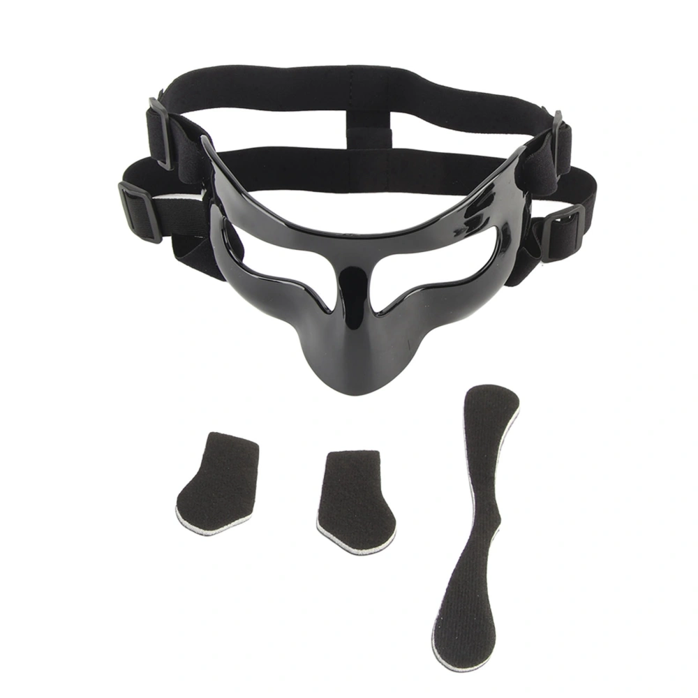Nose Guard Facial Cover High Strength Polycarbonate Protective Sports Face Guard for Playing Basketball