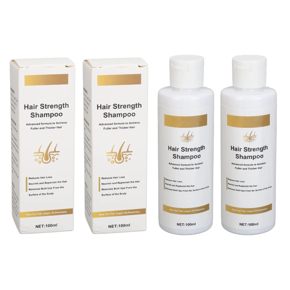 2pcs Volumizing Hair Shampoo for Thinning Hair Improve Growth Herbal Extracts Strengthing Hair Thickening Shampoo 100ml