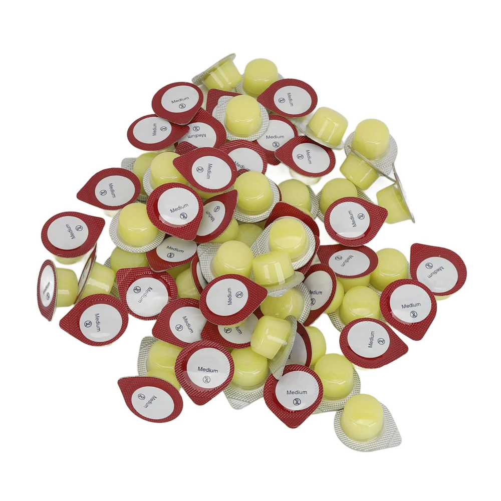 70pcs Teeth Polishing Cream Cleaning Brightening Whitening Improve Dental Protection Tooth Polishing Paste for Home Yellow