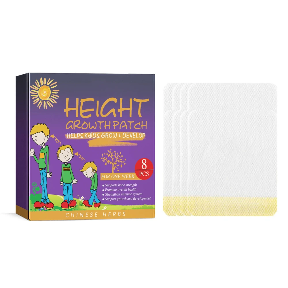 24pcs Height Growth Patch Promote Bone Growth Heightening Foot Massager Booster Grow Taller Foot Patch for Kids