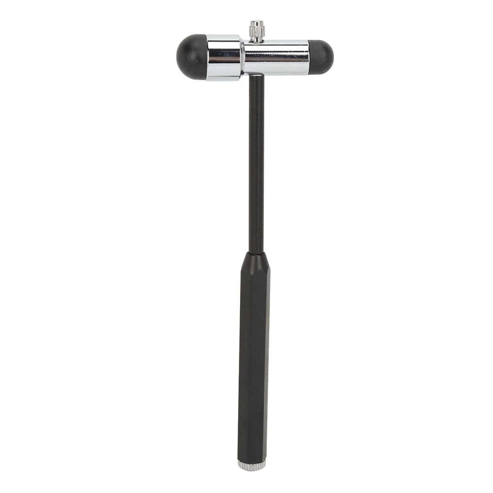 Neurological Reflex Hammer Aluminum Alloy Accurate Testing Comfortable Grip Medical Hammer for Hospital Clinic Black