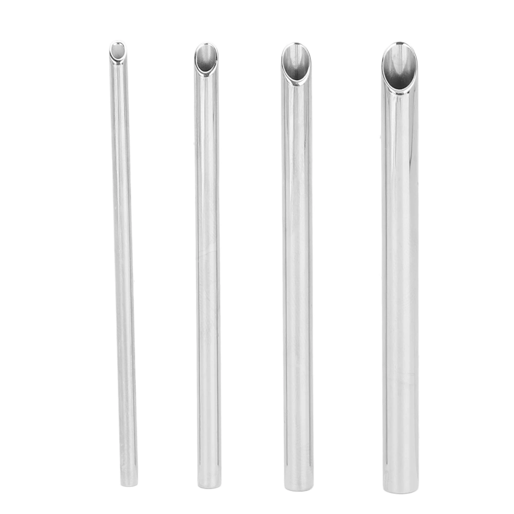4Pcs Receiving Tube Medical Grade Stainless Steel Holding Receiving Tool for Ear Body Nose Lip Navel