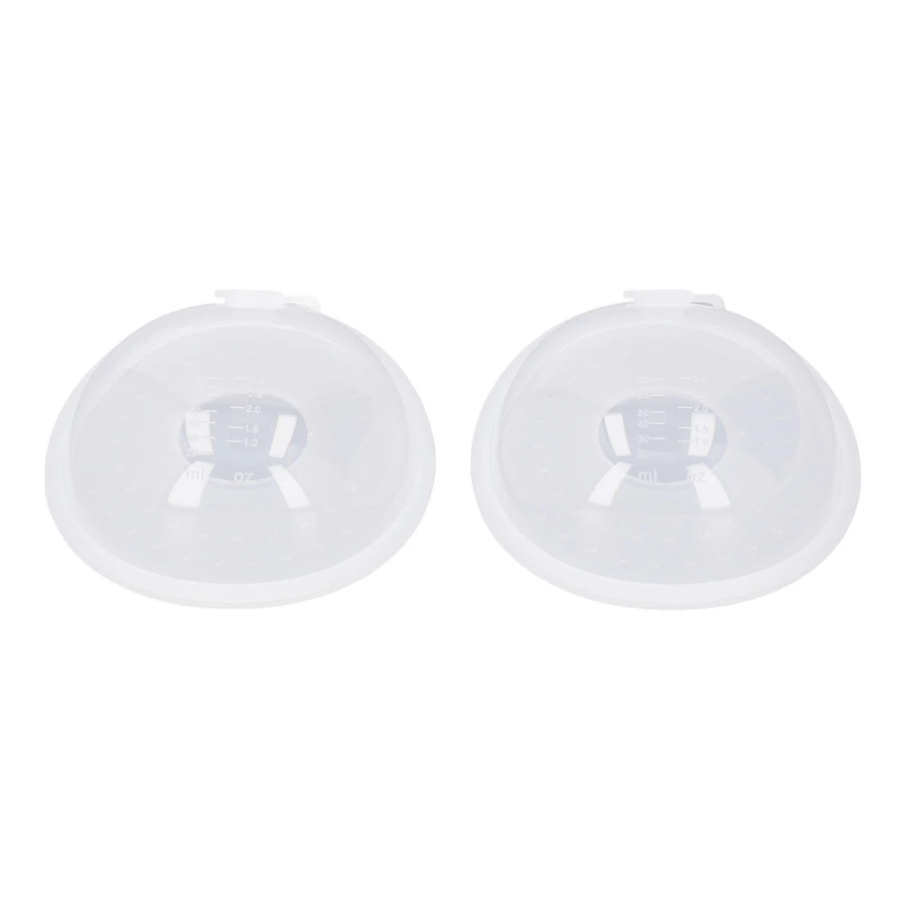 2Pcs Breastmilk Collector Shell Wearable Silicone Portable Breast Shell Prevent Leakage Overflow