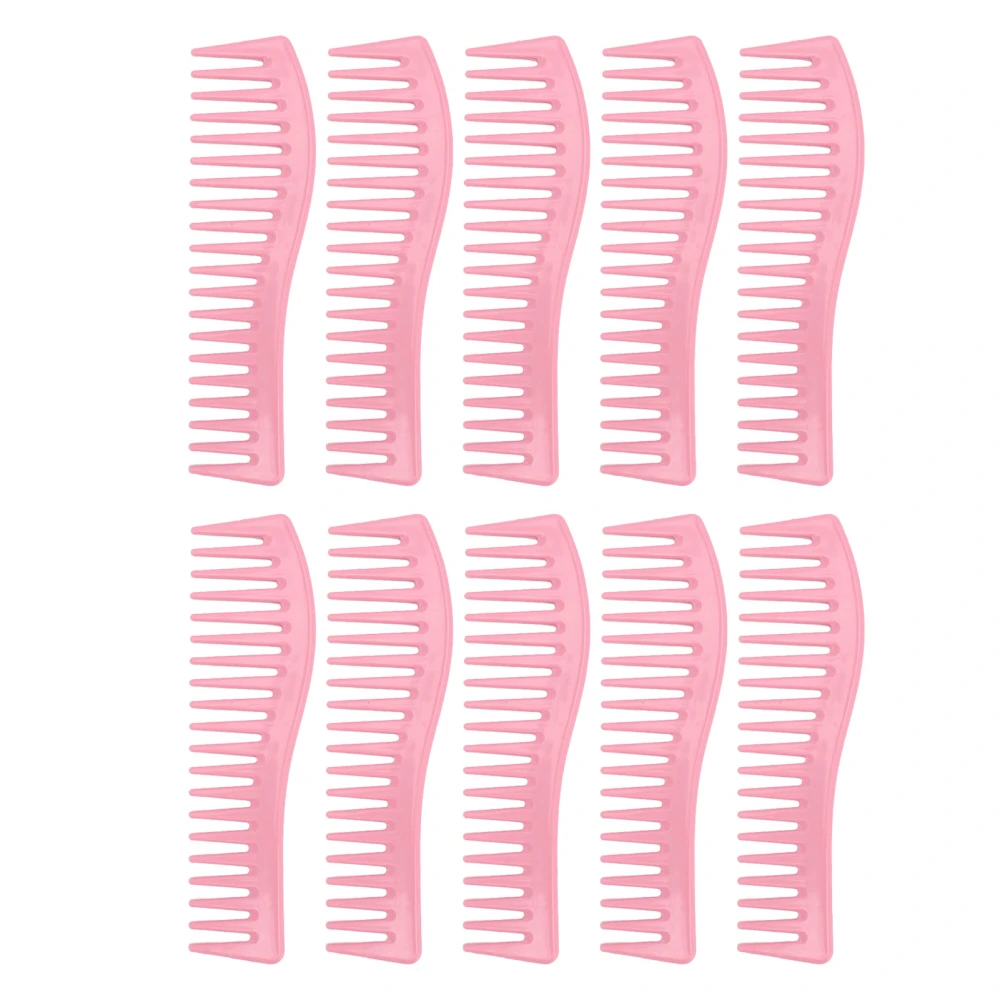 10Pcs Wide Tooth Comb for Long Hair Detangling Styling Hairdressing Tool Macaron Color