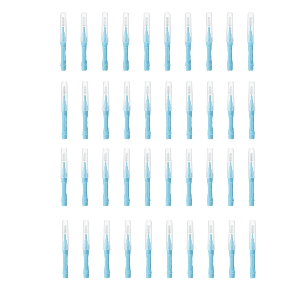 40pcs Interdental Brushes Remove Food Residue Prevent Caries Teeth Brace Cleansing Brush for Adults