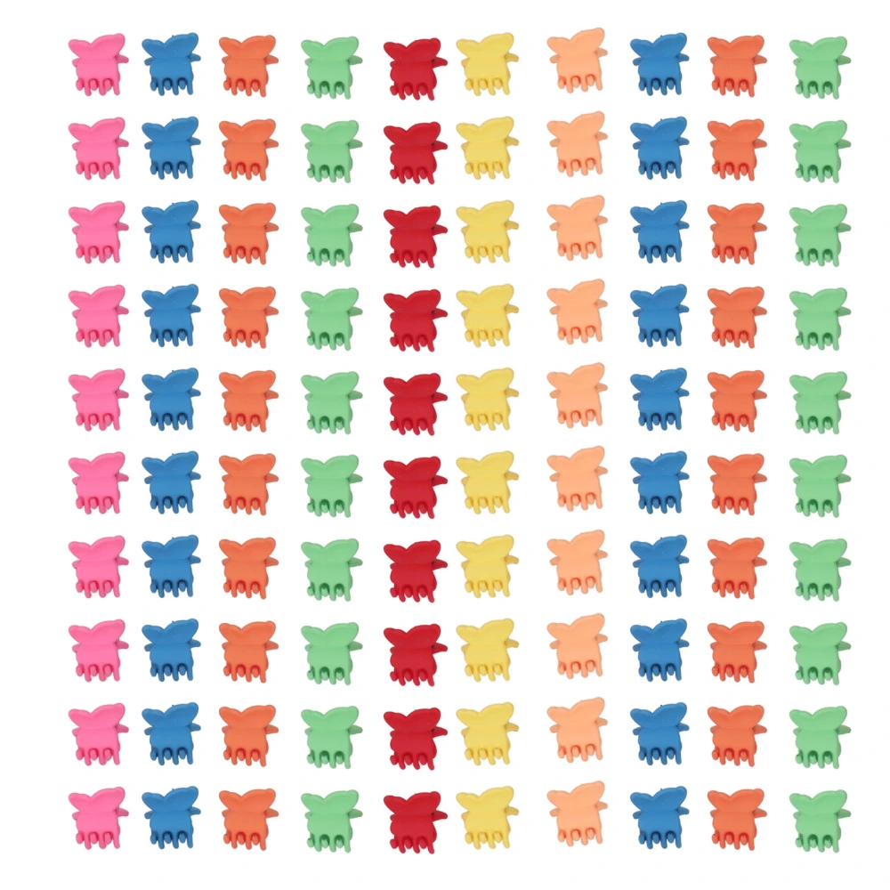 100pcs Butterfly Hair Clips Assorted Color Butterfly Pastel Mini Cute Claw Clips Hair Accessories for Girls Kids