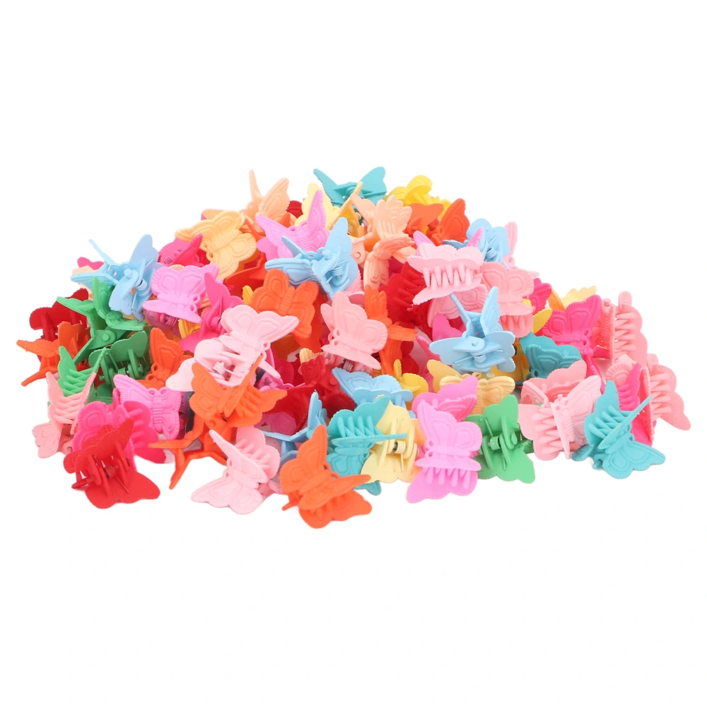 100pcs Mini Butterfly Hair Clips for Toddler Girls Colorful Hair Accessories Cute Butterfly Hair Clips