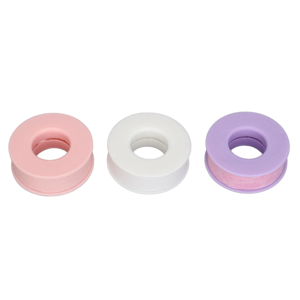 3pcs Lash Tape Breathable Easy to Tear Soft Thin Adhesive Eyelash Extension Tape for Makeup Salon Home