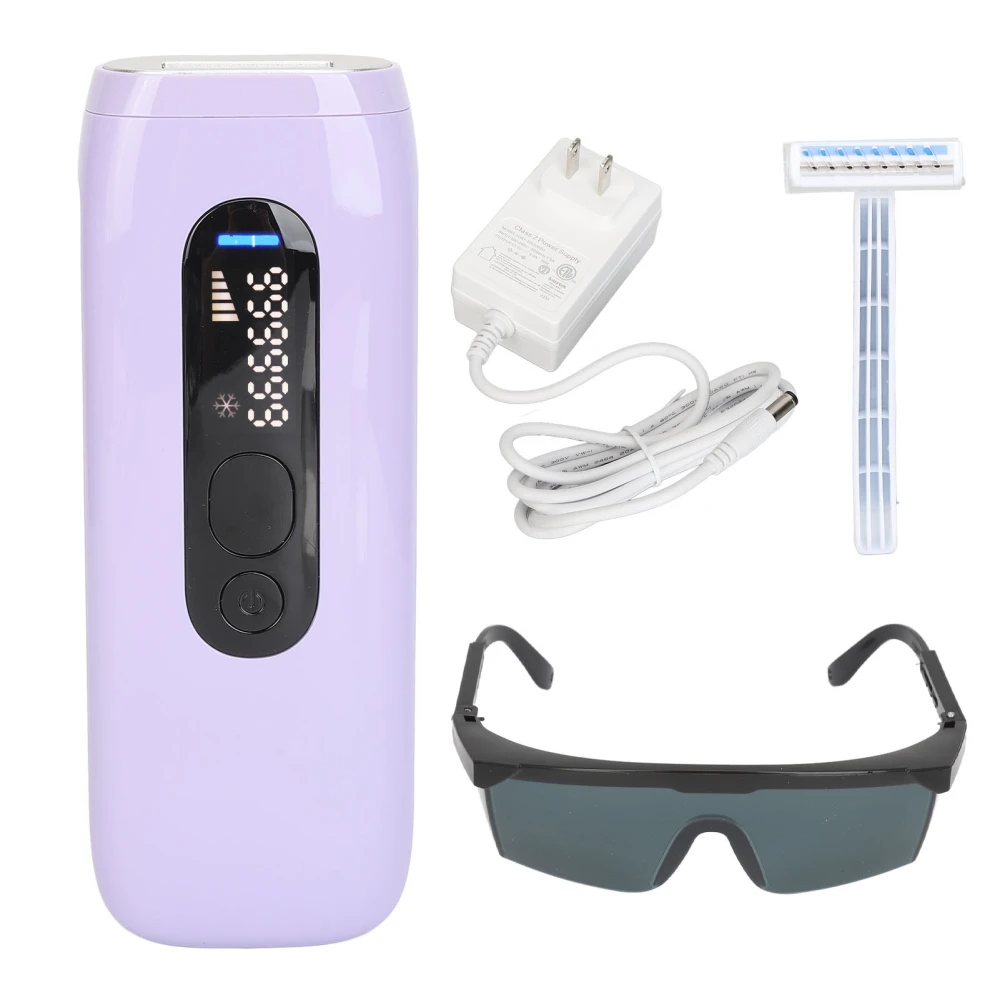 Hair Removal Device Cooling Feeling 5 Energy Levels Hair Remover Machine for Men Women 100‑240V US Plug