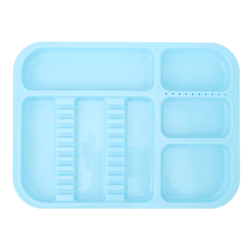Oral Instrument Tray Divided Separate Instrument Holder Plastic Healifty Oral Compartment Tray Blue