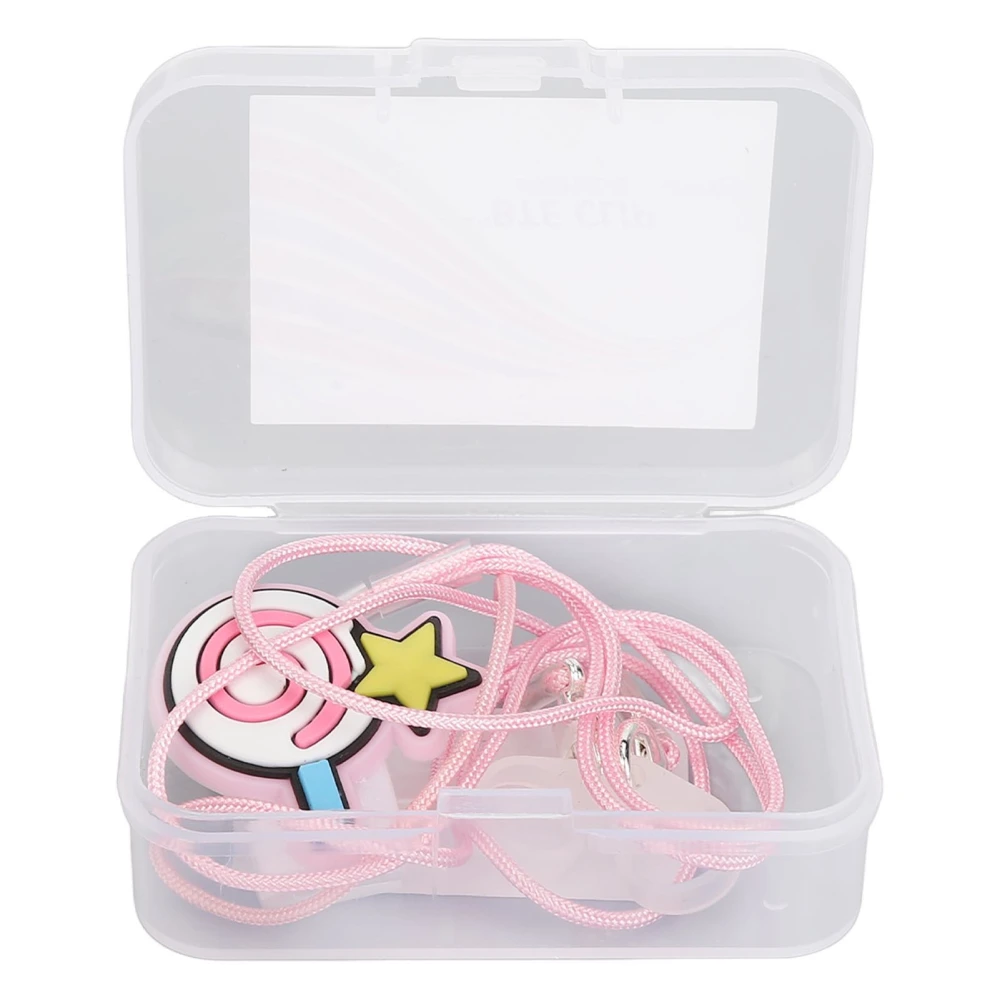 Sound Aid Rope Clip Portable Dual Ear Lollipop Shape Clip Anti Loss Comfortable Sound Aid Lanyard for Work Travel