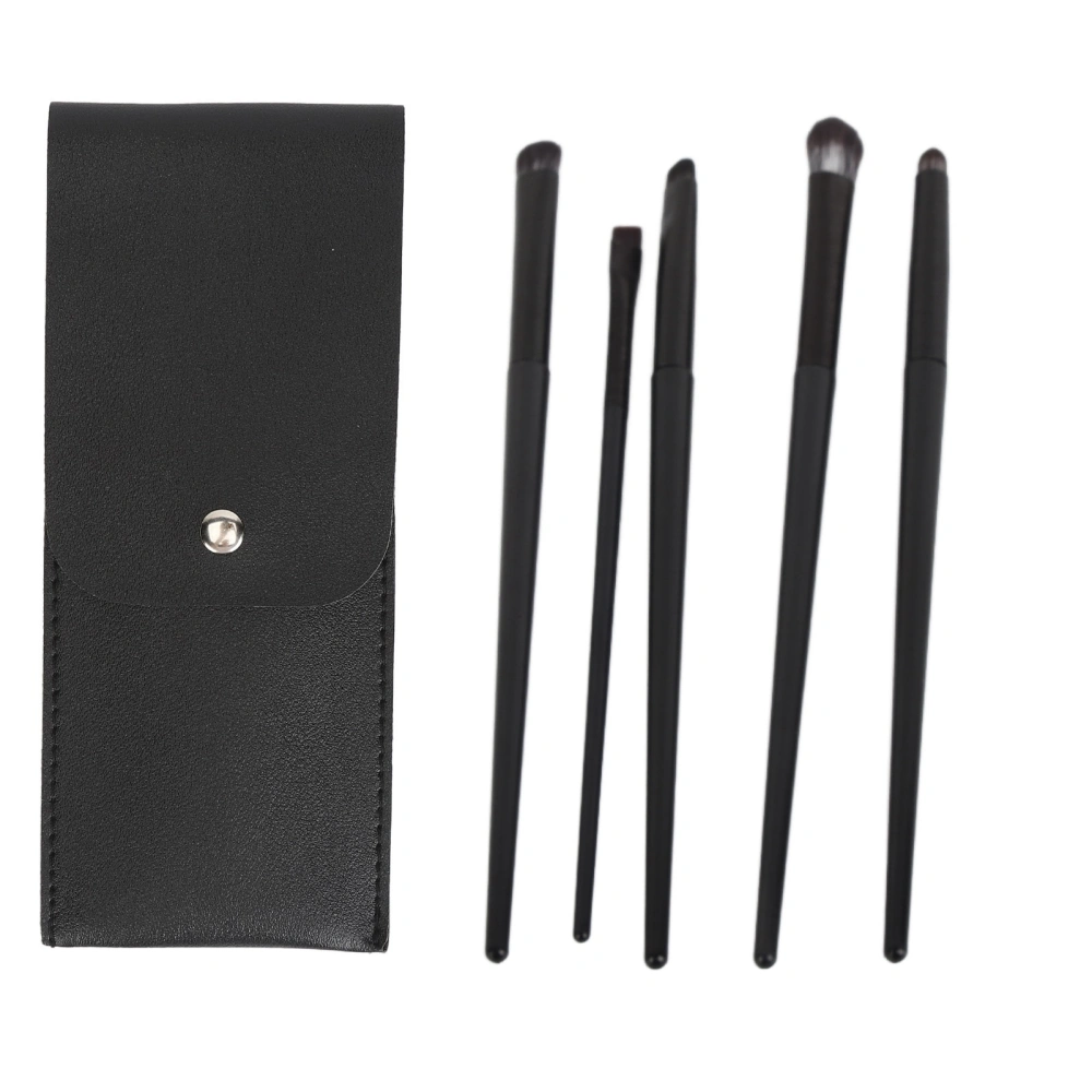 5pcs Eyeliner Smudge Makeup Brush Professional Soft Eye Cosmetic Angled Brush Kit for Home