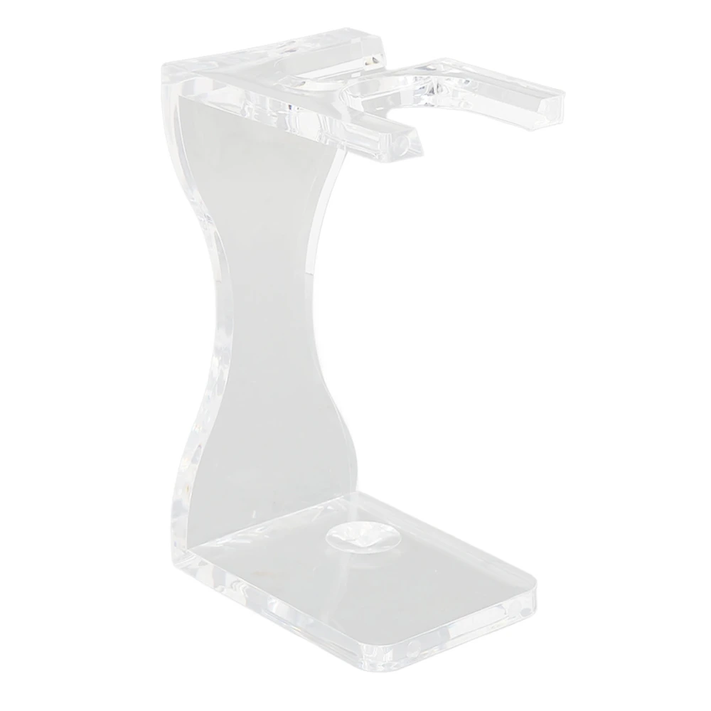 Acrylic Beard Brush Holder Multipurpose Transparent Space Saving Sturdy Construction Beard Brush Display Stand for Men