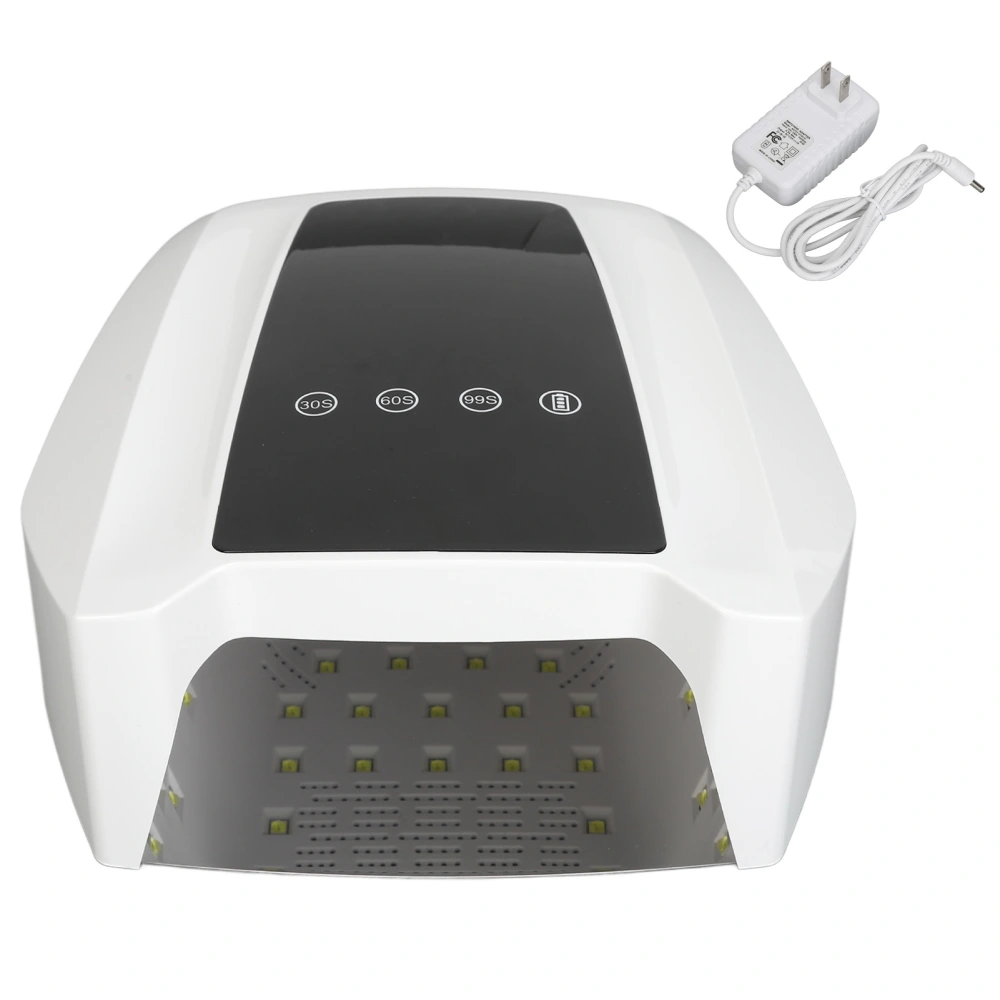 72W Nail Gel Dryer 36pcs Light Chips Intelligent Induction Nail Polish Curing Lamp 100‑240V US Plug