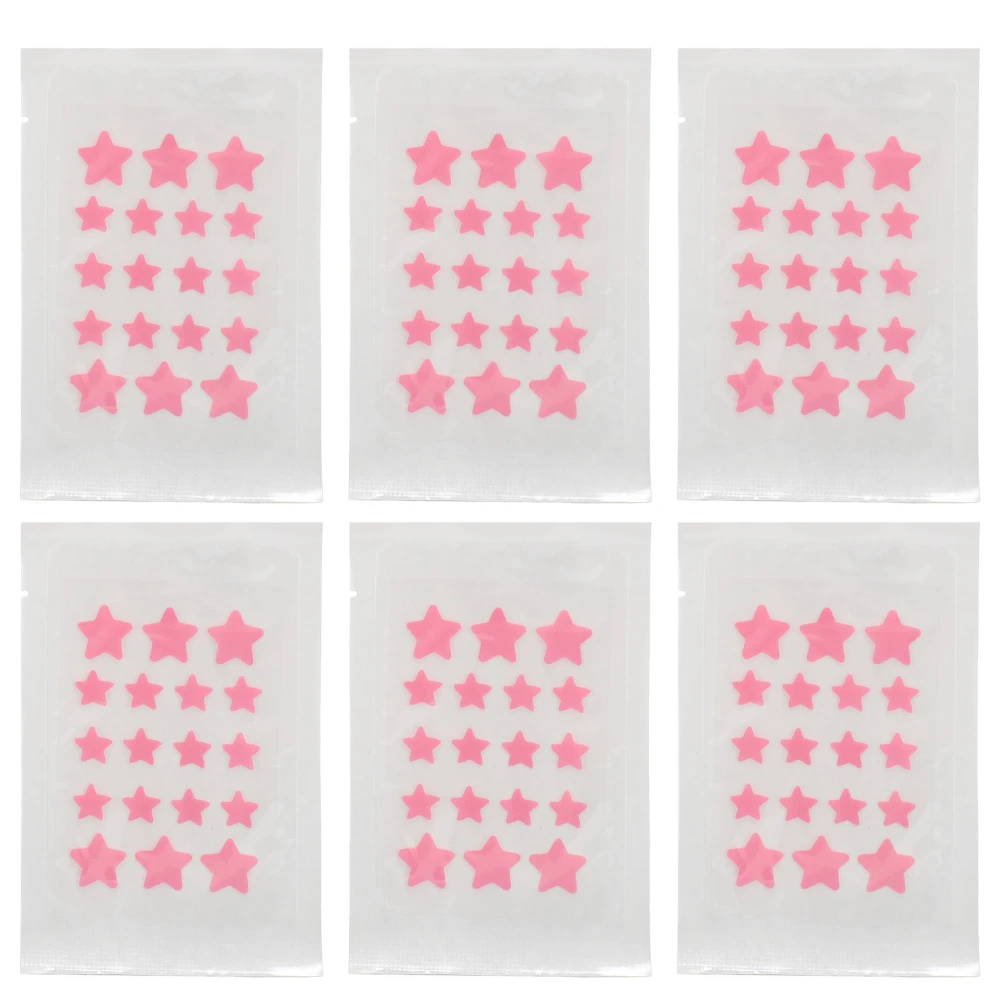 108 Pcs Hydrocolloid Pimple Pads 2 Sizes Cute Star Shaped Gentle Pimple Concealing Healing Patches