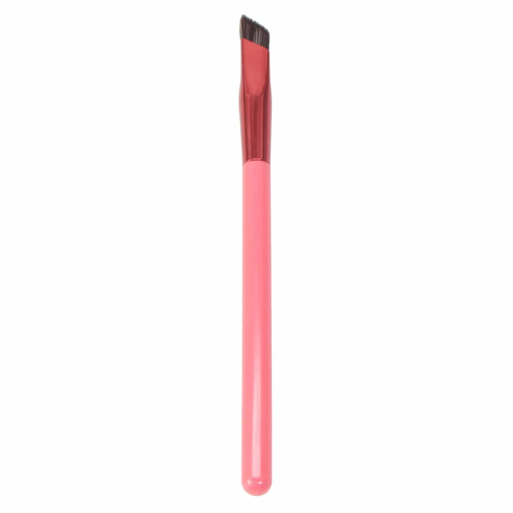 Angled Eyebrow Brush Artificial Fiber Comfortable Handle Portable Eyeliner Brush for Travel Home