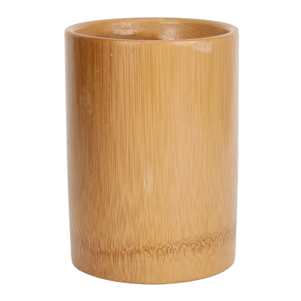 Bamboo Holder Waterproof Bamboo Storage Container Desktop Cylinder Bamboo Holder for Manicure Shaving Tools