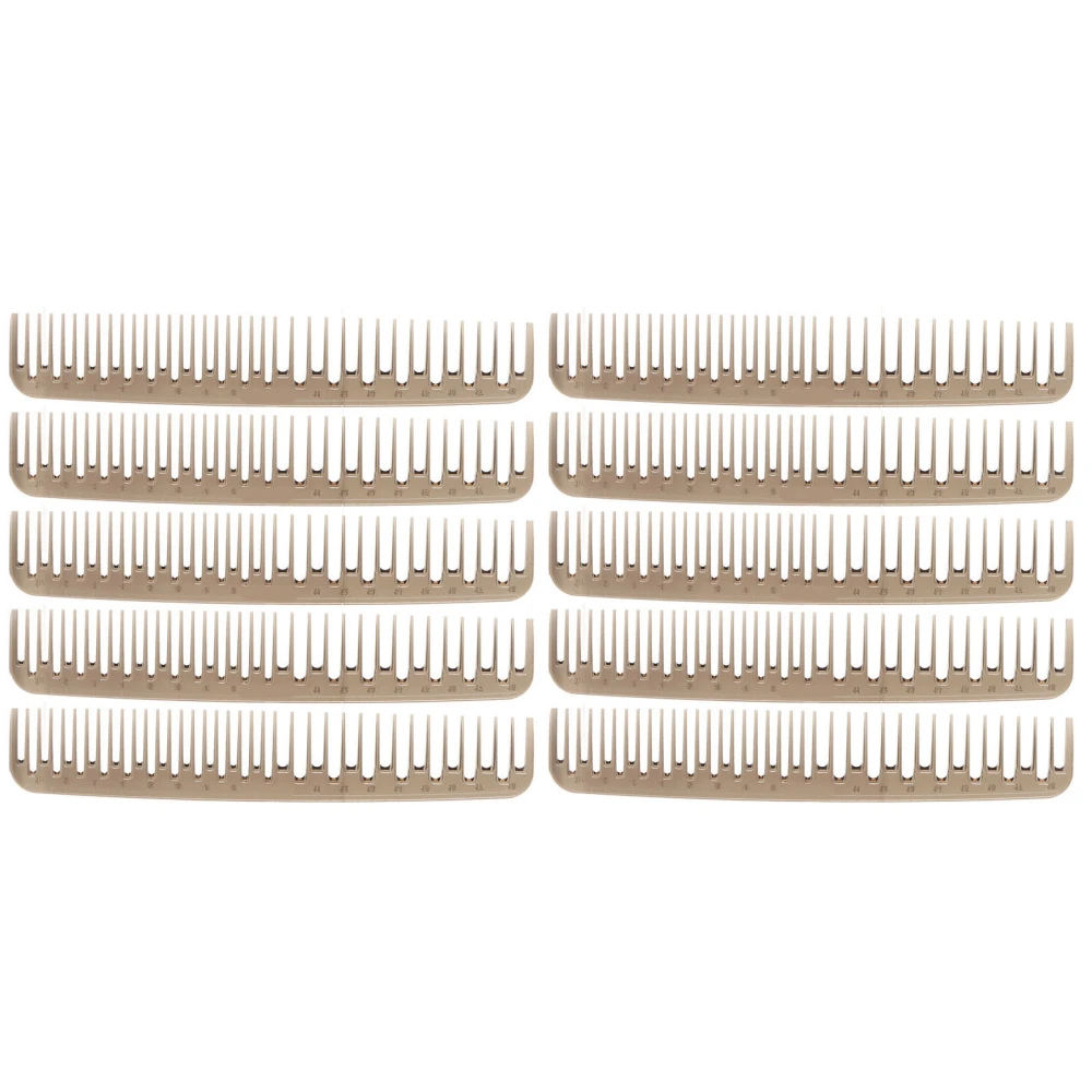 10pcs Double Tooth Comb Detangling Prevent Static Lightweight Wide Fine Teeth Hair Comb for Curly Long Wet Dry Hair