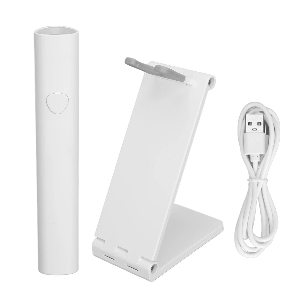 Mini Nail Curing Lamp Portable Comfortable Grip USB Charging Handheld Nail Dryer Light for Home Nail Salon