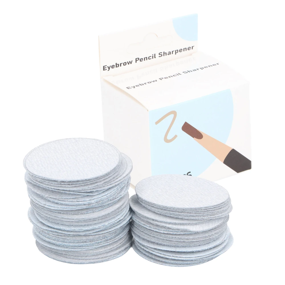 100PCS Eyebrow Pencil Sharpener Sandpaper Disposable Eyebrow Pencil Polishing Sandpaper for Eyebrow Pencil Beauty Salon
