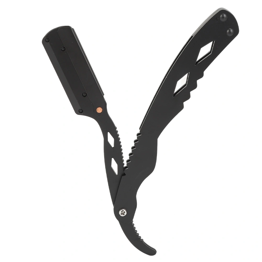 S102 Foldable Beard Clipper Seamless Trimming Stainless Steel Safety Manual Straight Clipper for Men