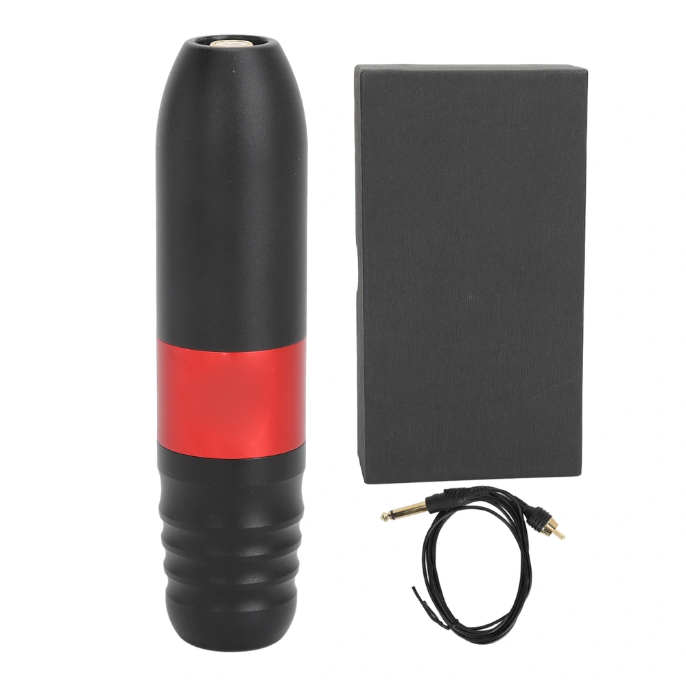 Rotary Tattoo Pen Machine Professional Liner Shader RCA Interface Tattoo Pen with Clip Cord Reddish Black