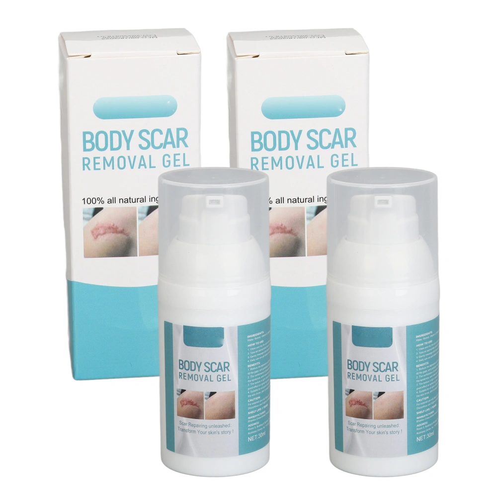 2 Pcs 30ML Scar Removal Gel Promote Healing Skin Moisturizing Smoothing Stretch Marks Cream for C Section Surgery Burn