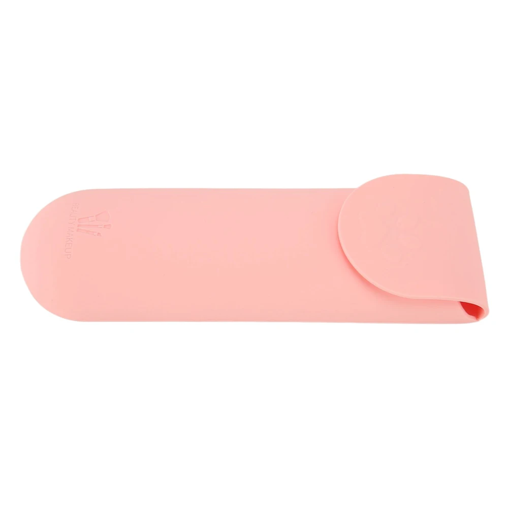 Silicone Makeup Organizer Waterproof Dustproof Portable Large Capacity Soft Flip Silicone Cosmetic Bag