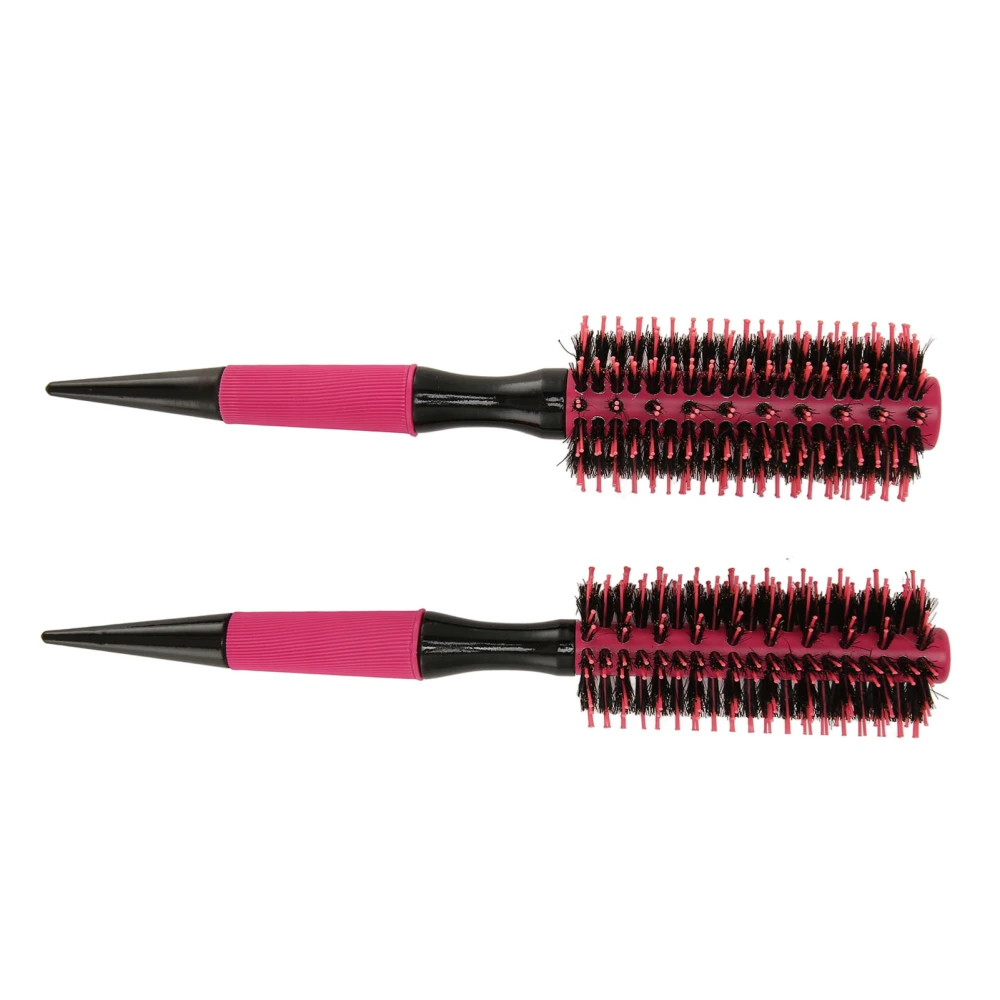 2Pcs Round Hair Comb Ergonomic Handle Portable Practical Even Heat Dissipation Hair Styling Round Brush Comb for Home Travel