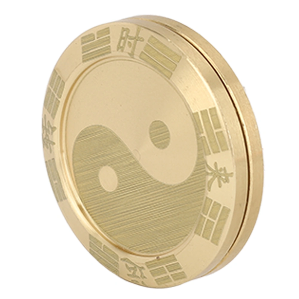 Slider Lucky Coin Metal Decompression Portable Tai Chi Cycle Slider Lucky Coin for Daily Life